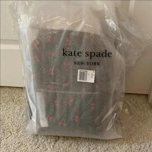 SOLD!!! Kate Spade chelsea large cherry backpack style #: k6196 - Picture 3 of 5